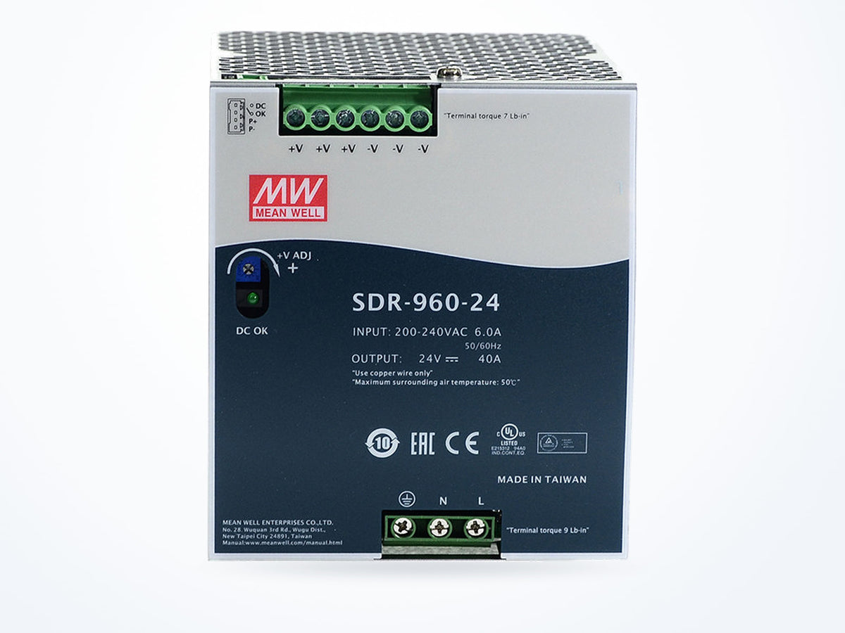 MEAN WELL SDR-960-24 960W 24V 40A DIN Rail, photo 2
