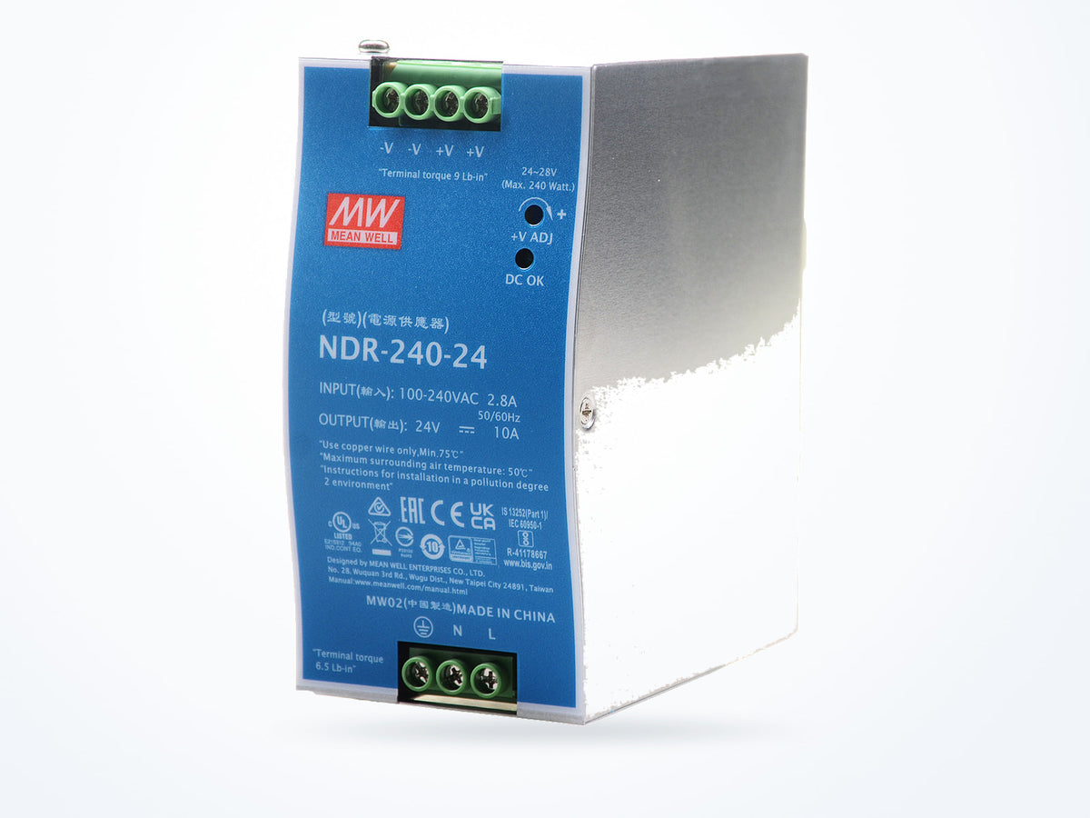 MEAN WELL NDR-240-24 240W 24V 10A DIN Rail, photo 3