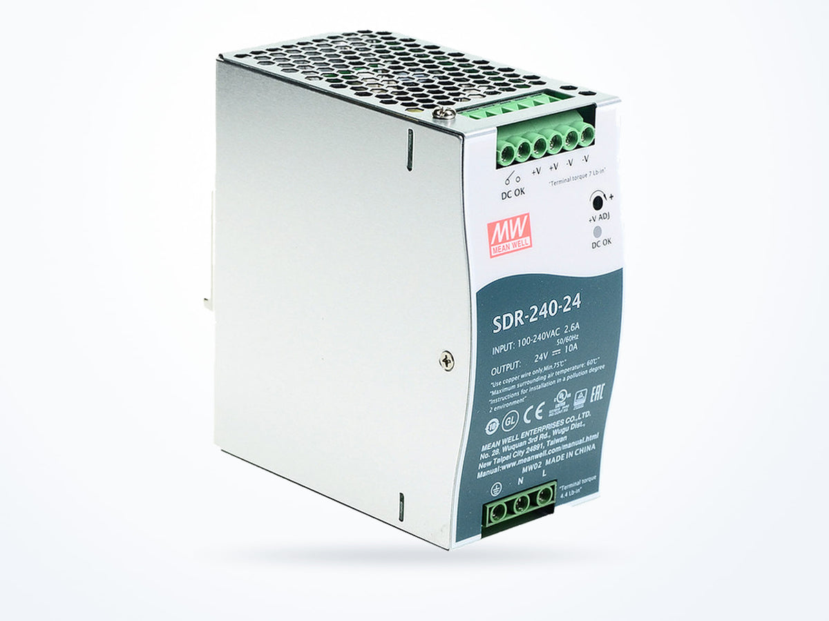 MEAN WELL SDR-240-24 240W 24V 10A DIN Rail, photo 2